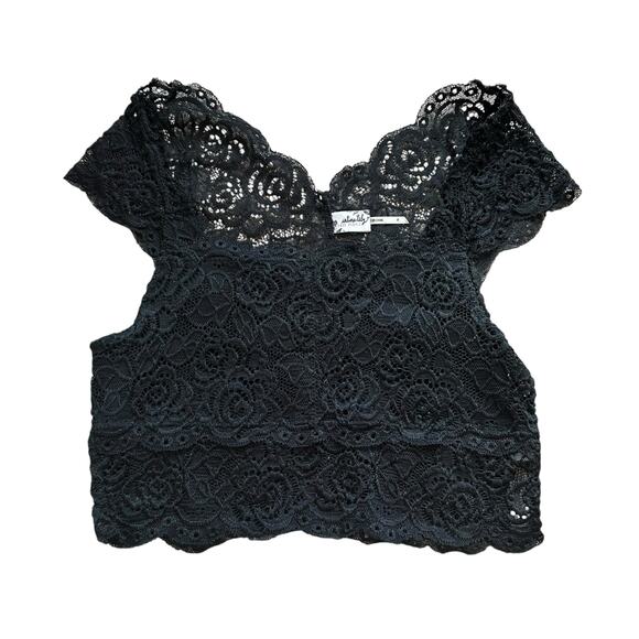Free People Intimately black lace bralette size XS - Picture 1 of 8